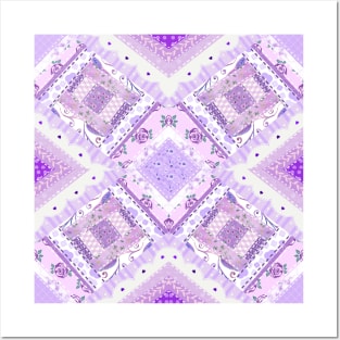 Quilted Purples Posters and Art